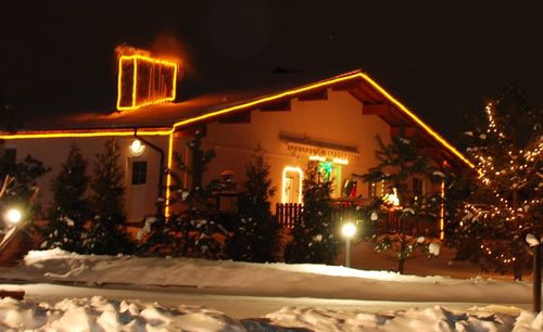 Коттедж зимой в коттеджном поселке Спас-Каменка