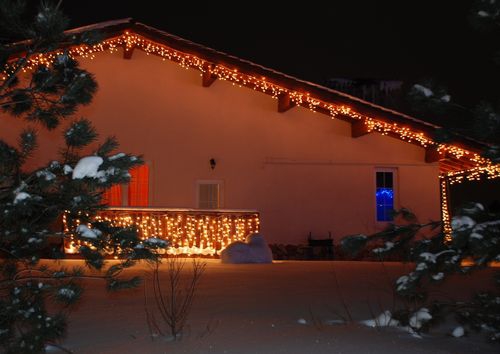 Праздничная иллюминация в Спас-Каменке