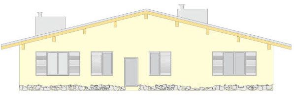 Большой одноэтажный коттедж