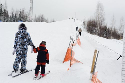 Горнолыжный склон в Спас-Каменке