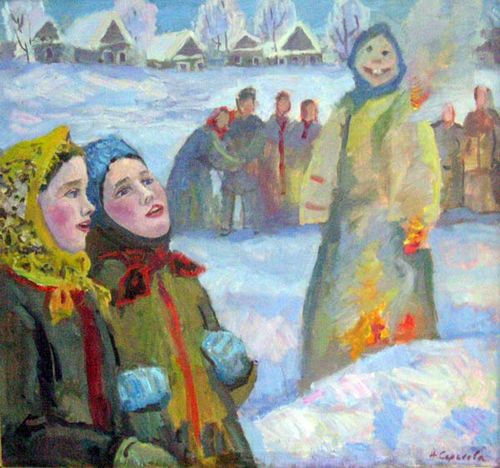 Нина Сергеева Сжигание Масленицы