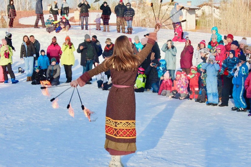 Огненное шоу Масленица в Спас-Каменке 2019