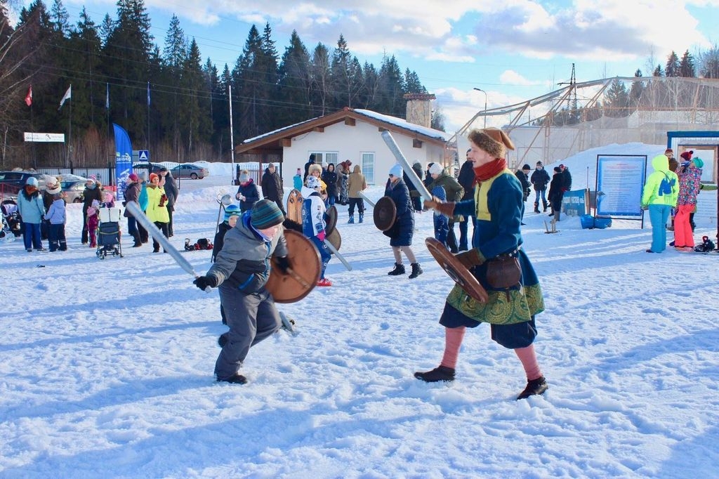 Русские богатыри Масленица в Спас-Каменке 2019