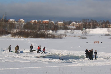 Спас-Каменка. Озеро.