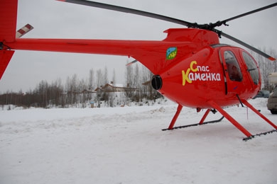 Аренда коттеджей в Спас-Каменке. Вертолёт.