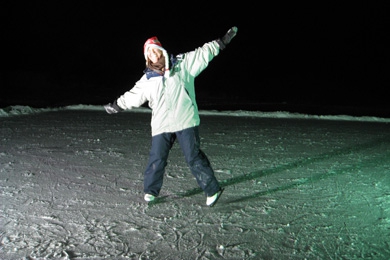 Спас-Каменка. Катание на коньках.