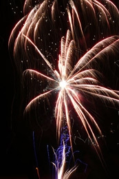 Спас-Каменка. Новогодний фейерверк.